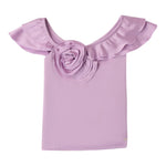 Sarabanda Camicia Giromanica Tinta Unita per Bambina 08567 LILLA SARABANDA 