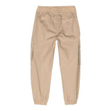 Aspesi Pantalone Modello Cargo Tinta Unita Con Elastico In Vita Beige Per Bambino