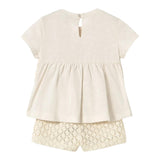 Mayoral Completo 2 Pezzi T-Shirt-Short per Neonata 1239X PANNA MAYORAL 