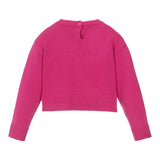 I DO maglia girocollo tinta unita con fiocco Fuxia per Neonata 4A558N FUXIA I DO 