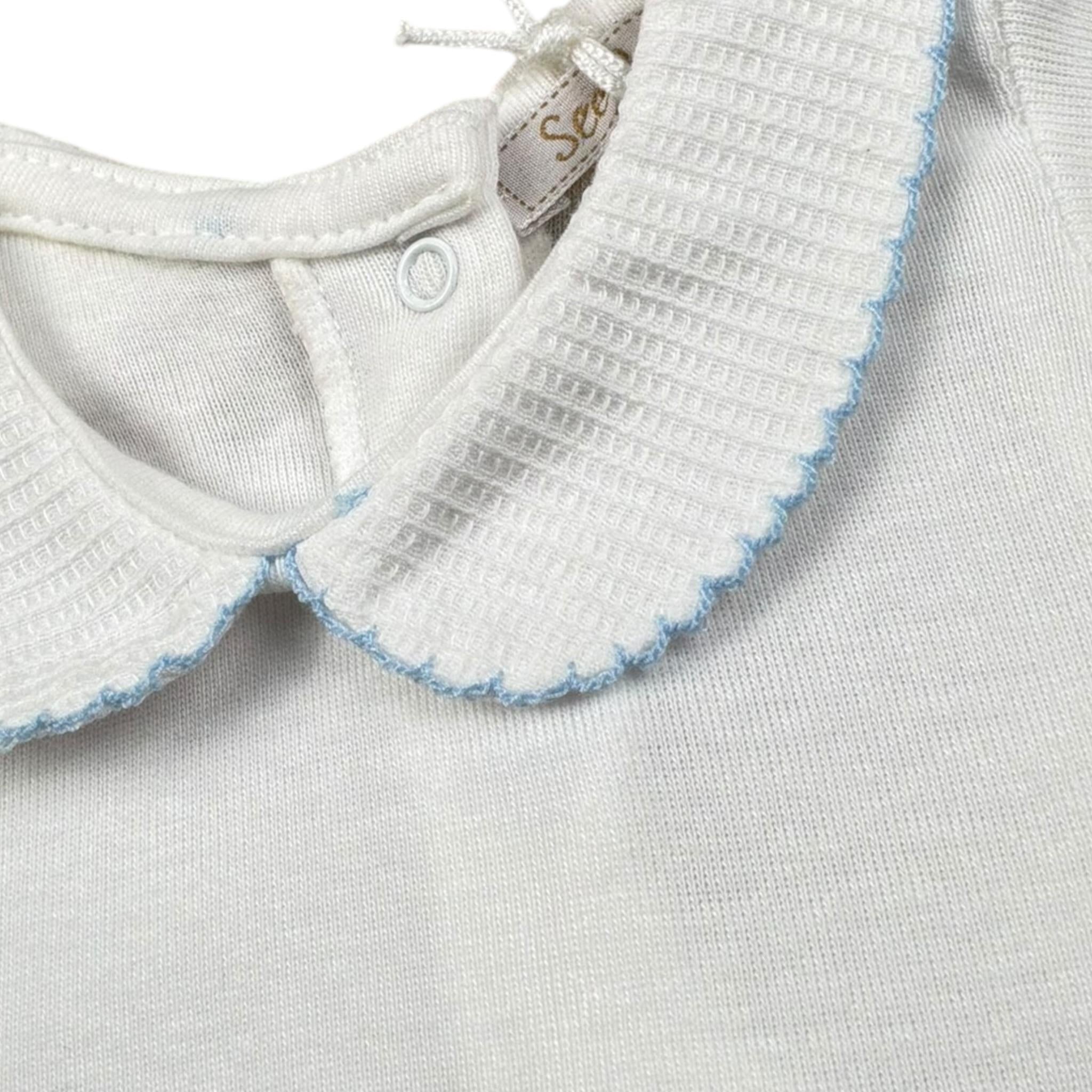 Seerose Body Tinta Unita con Colletto per Neonato 515 BIANCO SEEROSE 