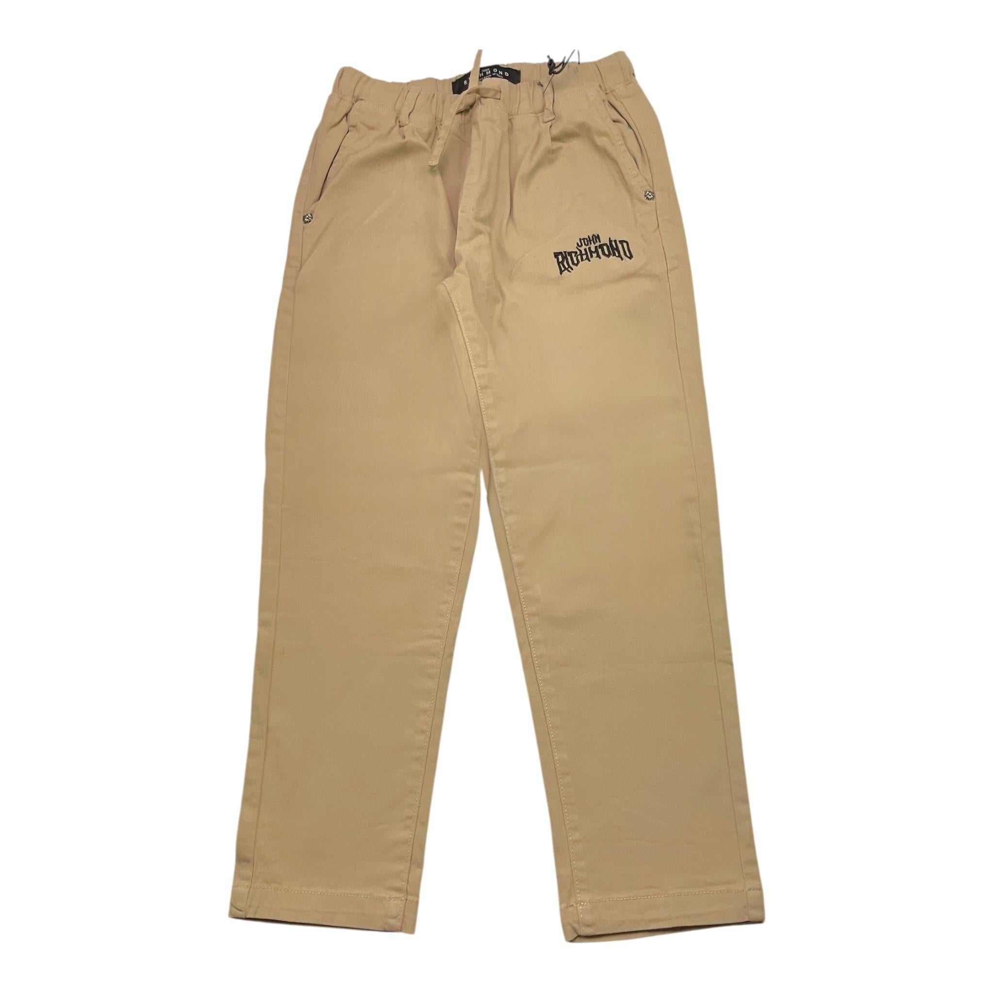 JOHN RICHMOND pantalone tinta unita con elastico in vita Beige per Bambino RBA24076PAXXX BEIGE JOHN RICHMOND 