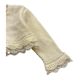 PAZ RODRIGUEZ coprispalle tinta unita con ricami Panna per Neonata 001121276 PANNA PAZ RODRIGUEZ 