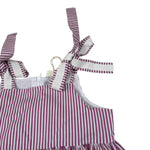 Ilfarobimbi Abito Bicolore con Fiocchi Bianco/Rosa per Bambina IFB50586X BIANCO/ROSA ILFAROBIMBI 