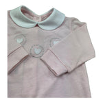 Isabel & Martinez Tutina Manica Lunga Tinta Unita con Brillantini per Neonata IM25N455 ROSA ISABEL & MARTINEZ 