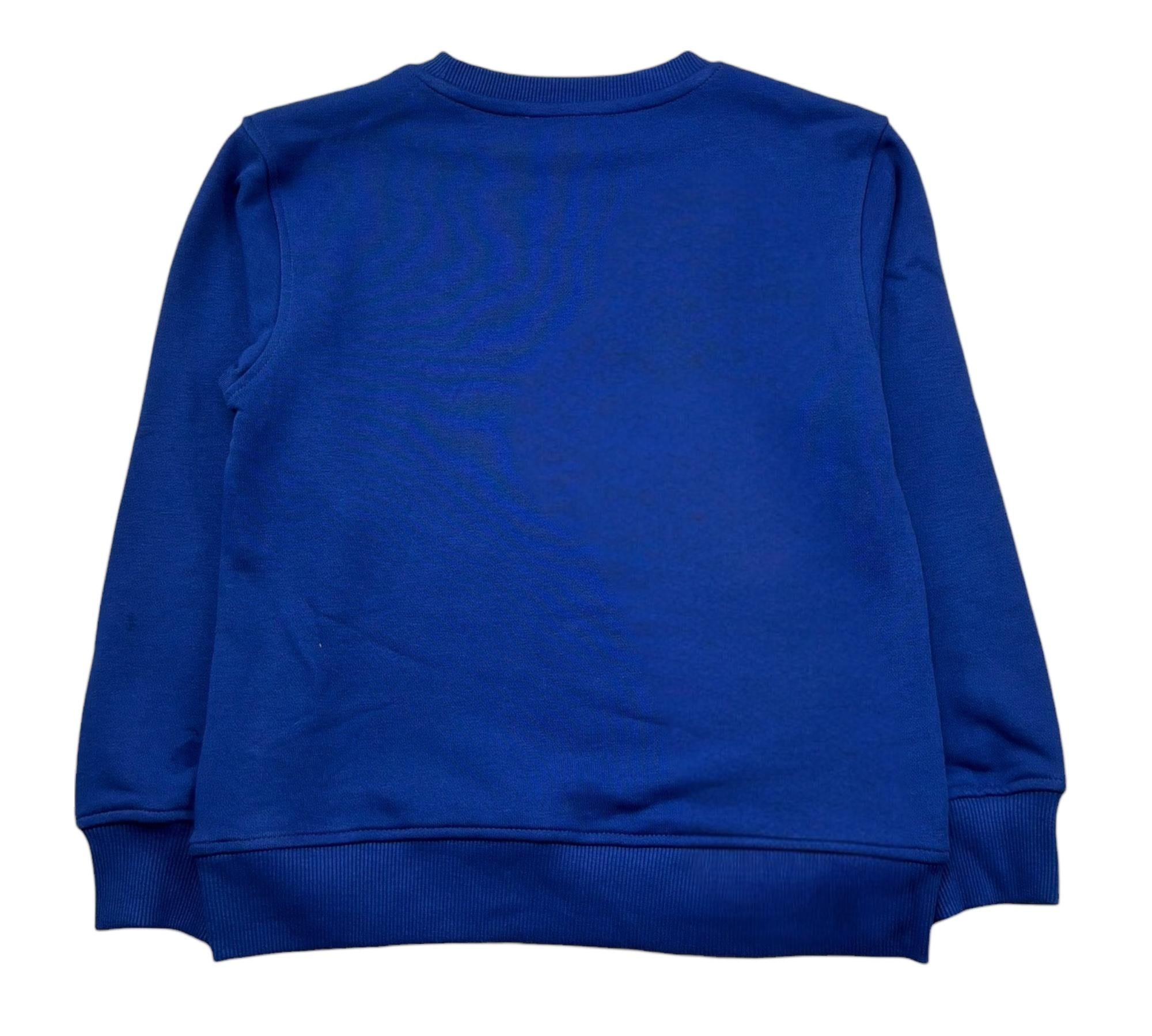 Just Cavalli Felpa Chiusa Girocollo Tinta Unita con Logo per Bambino JBP26009FE BLU JUST CAVALLI 