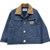 Trussardi Giacca Tinta Unita con Colletto In Contrasto per Neonato TIP26066GC BLU TRUSSARDI 