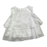 Alice Pi Camicia Giromanica Tinta Unita Bianco per Bambina