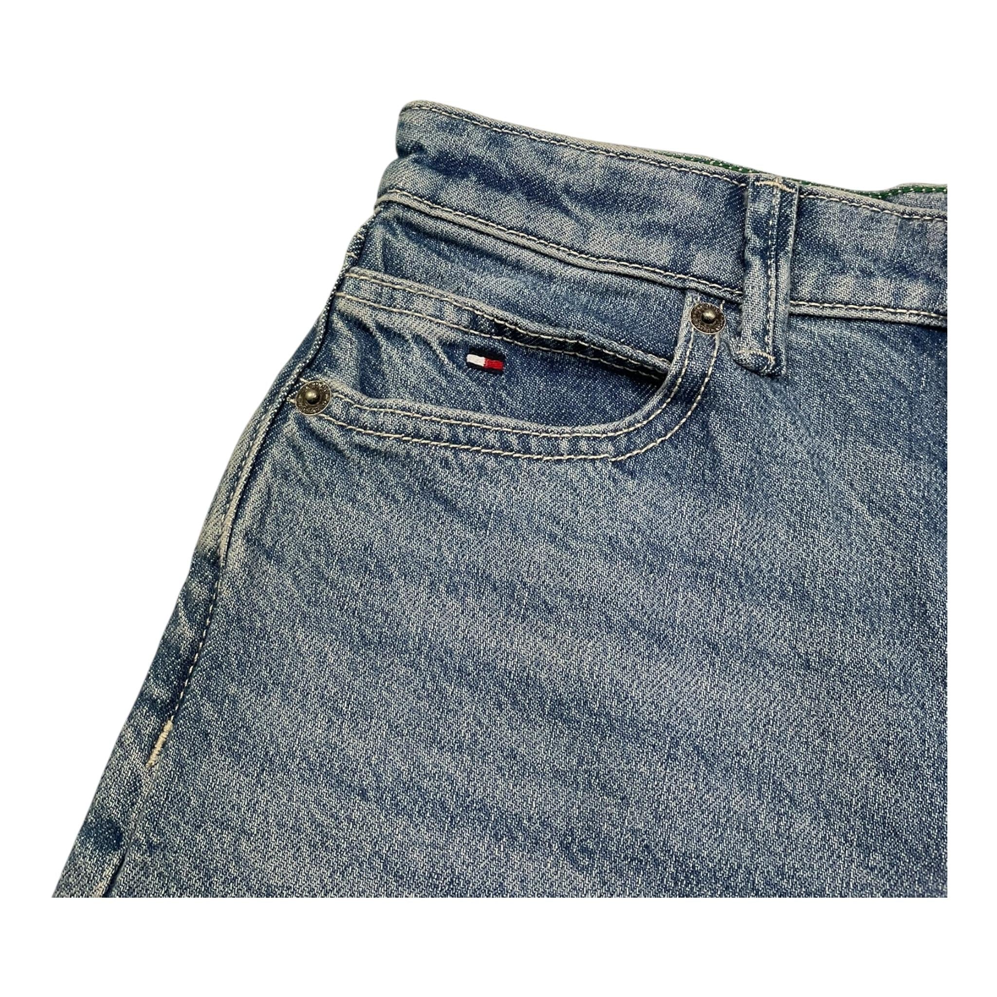 Tommy Hilfiger Bermuda In Denim Tinta Unita per Bambino KB0KB08848 AZZURRO TOMMY HILFIGER 