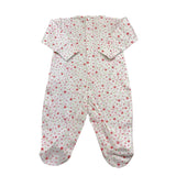 Picoti & Picota' Tutina Tinta Unita con Fantasia Fiori per Neonata PE1710402J00 BIANCO PICOTI & PICOTA' 