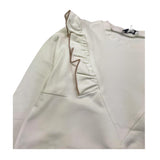 PICCOLA LUDO felpa chiusa girocollo tinta unita Bianco per Bambina BS9WB045 BIANCO PICCOLA LUDO 