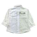 Cesare Paciotti Camicia Manica Lunga Tinta Unita Bianco per Neonato