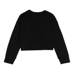 MOSCHINO shirt girocollo tinta unita con stampa Nero per Bambina HDO00U NERO MOSCHINO 