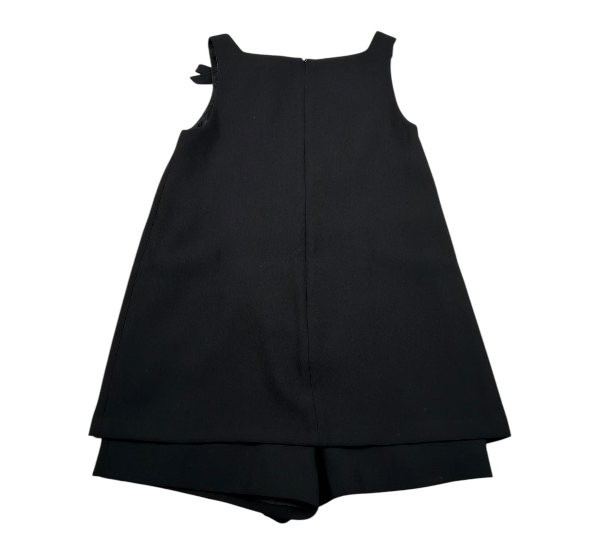 Elisabetta Franchi Tuta Intera Corta Tinta Unita  per Bambina EFTA101X NERO ELISABETTA FRANCHI 