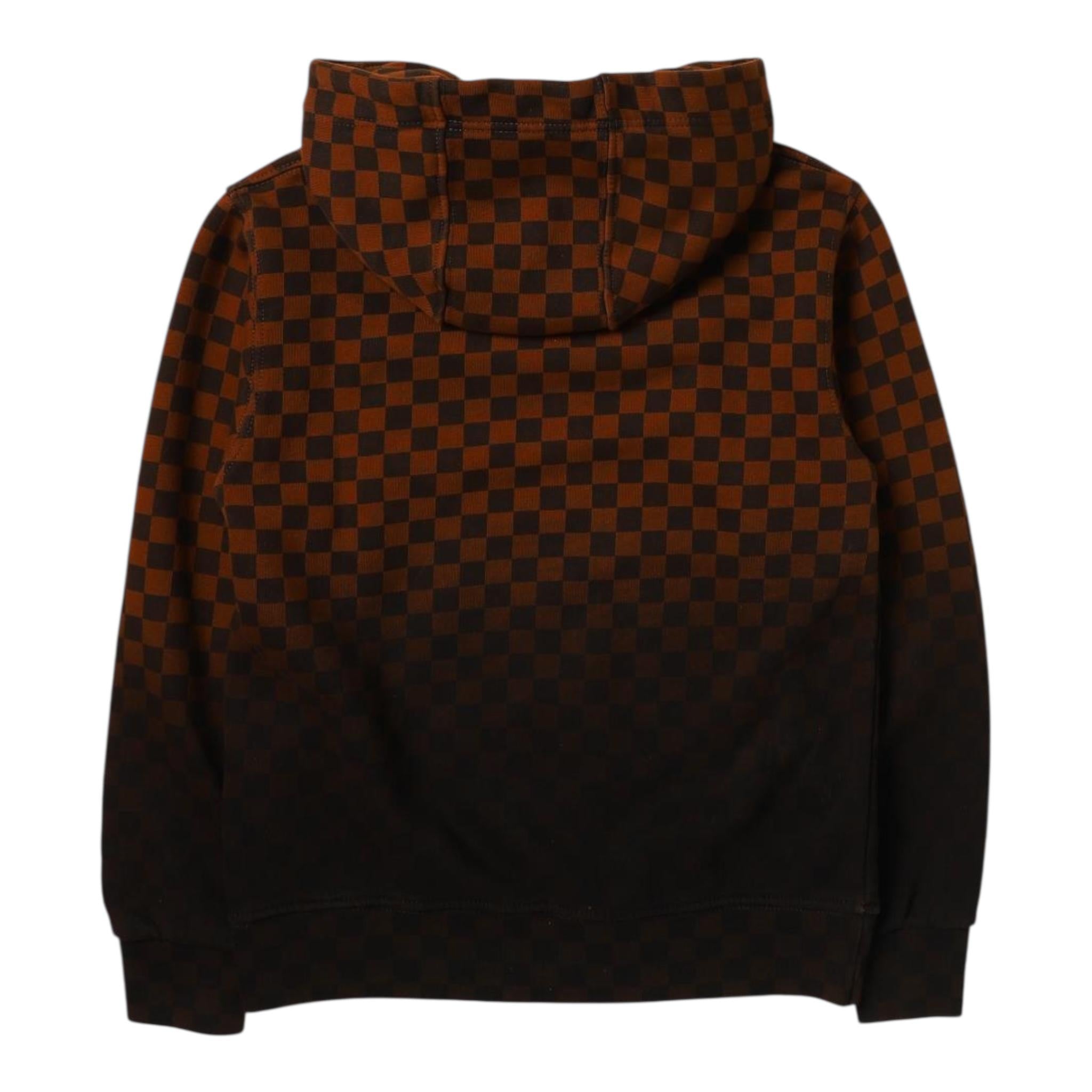 Sprayground Felpa Chiusa con Cappuccio Fantasia Quadri per Bambino SPY937 MARRONE SPRAYGROUND 