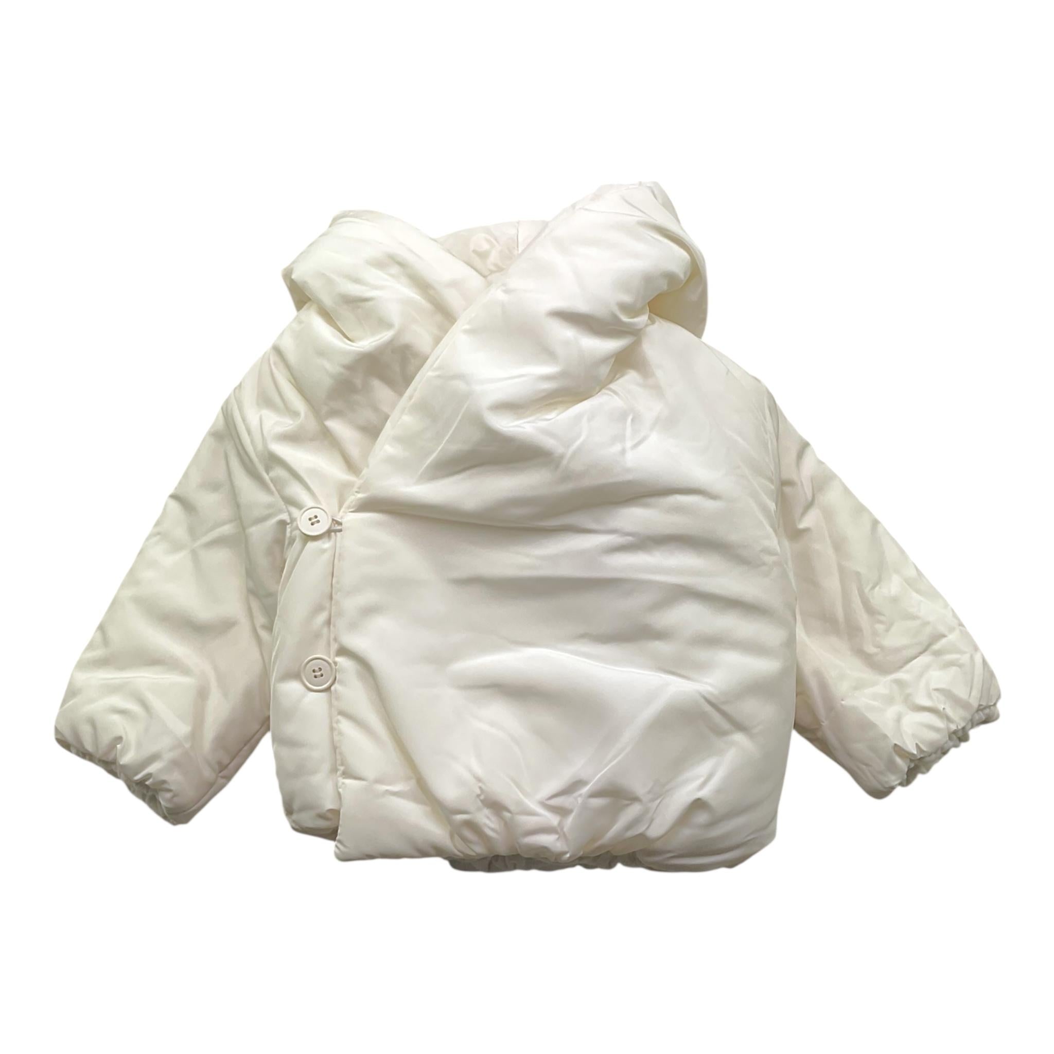 TEDDY E MINOU giubbino tinta unita con cappuccio Bianco per Neonato I23CN013N0001 BIANCO TEDDY E MINOU 