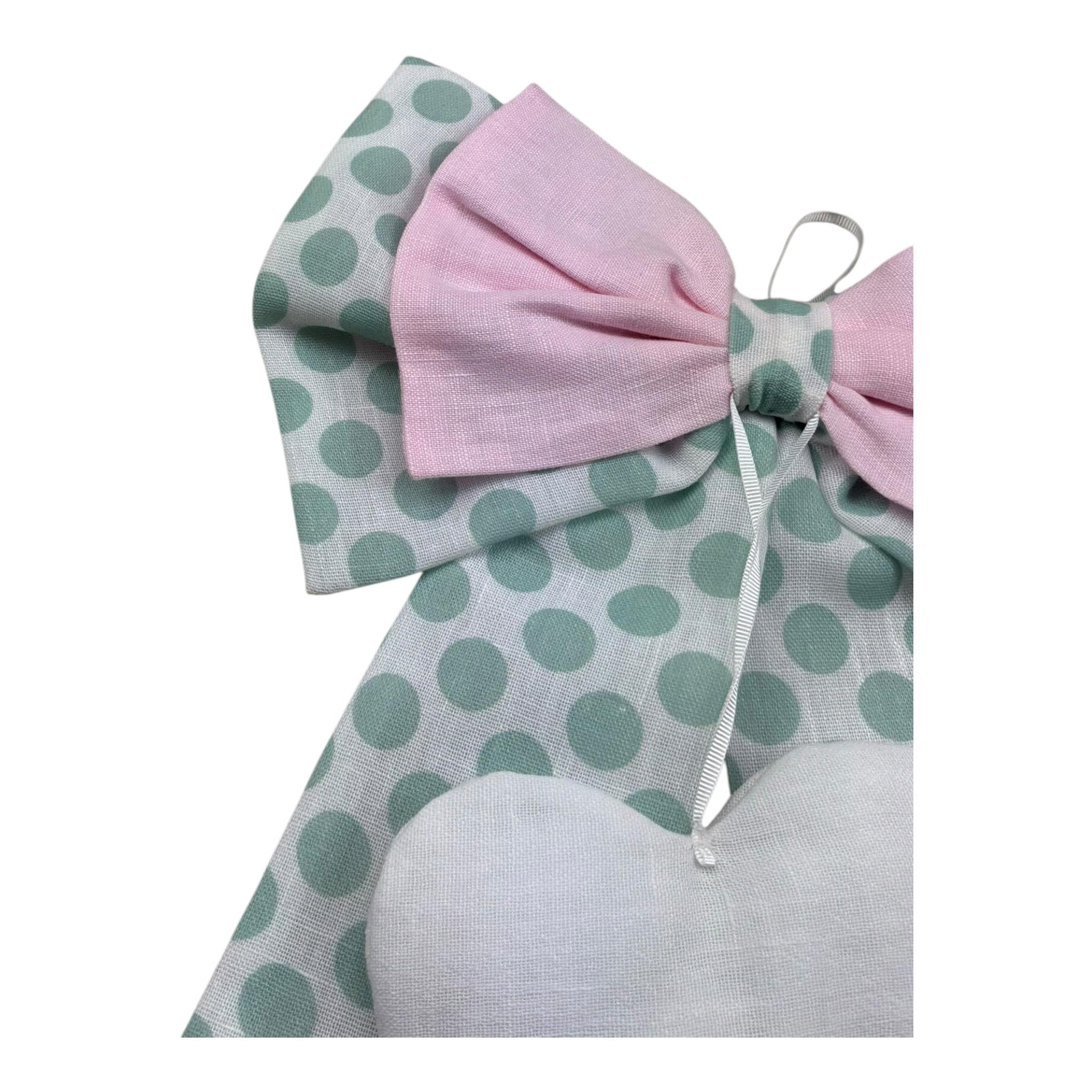 I Delfi Fiocco Nascita Bicolore per Neonato 25P5471G VERDE I DELFI 