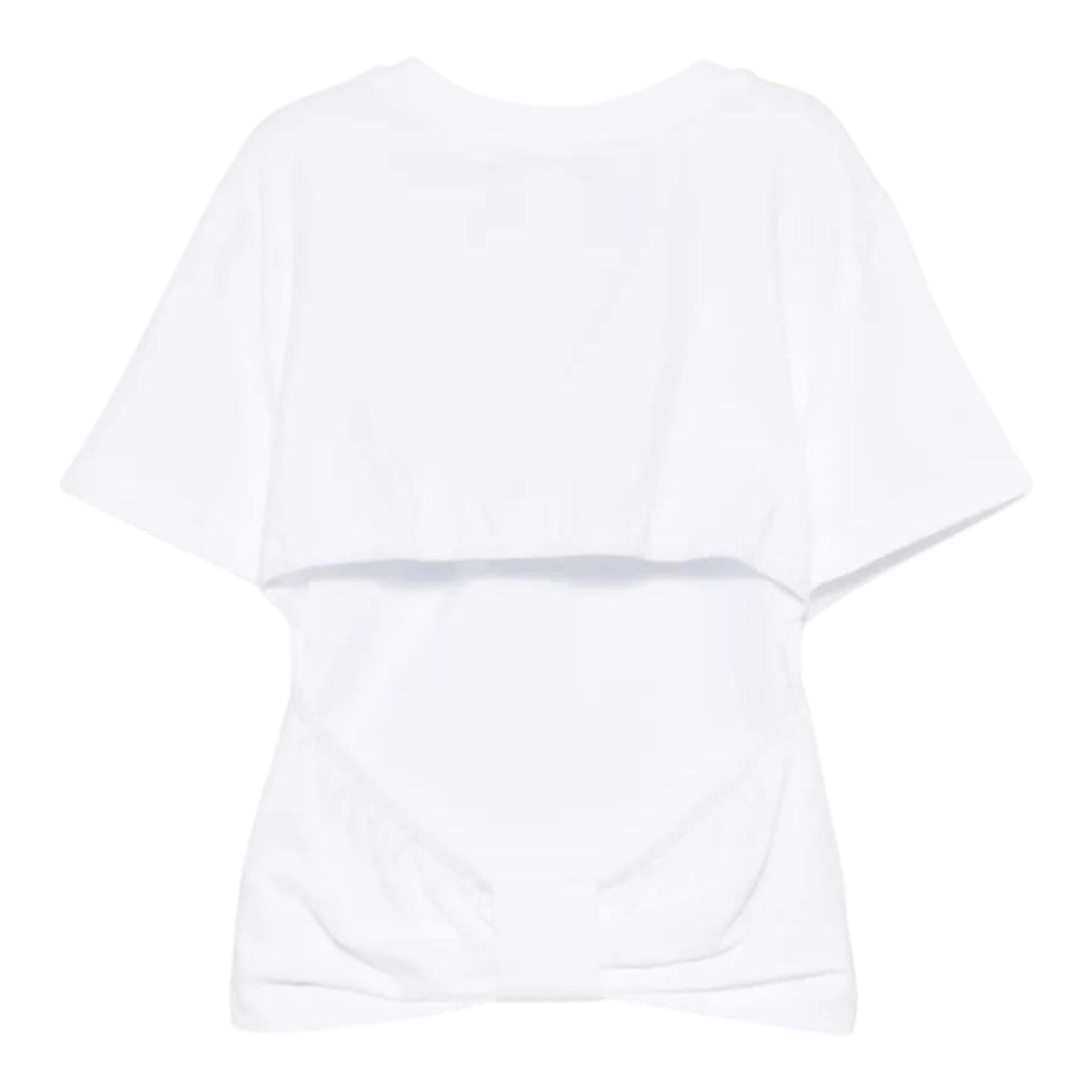 Twinset T-Shirt Girocollo Tinta Unita per Bambina 251GJ2481X BIANCO TWINSET 
