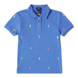 Ralph Lauren Polo Mezza Manica con Loghi per Neonato 320882605006 AZZURRO RALPH LAUREN 