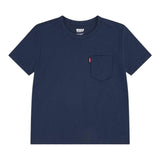 Levi'S T-Shirt Girocollo Tinta Unita con Stampa per Bambino 9E81577 BLU LEVI'S 