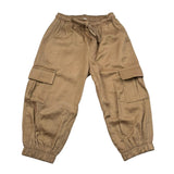 M+E' Pantalone Tinta Unita Modello Cargo per Neonata UE1767X CAMMELLO M+E' 