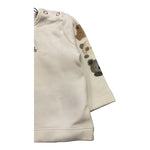 AVENTIQUATTRORE shirt girocollo tinta unita con stampa in contrast Panna per Neonata SHRTV PANNA AVENTIQUATTRORE 