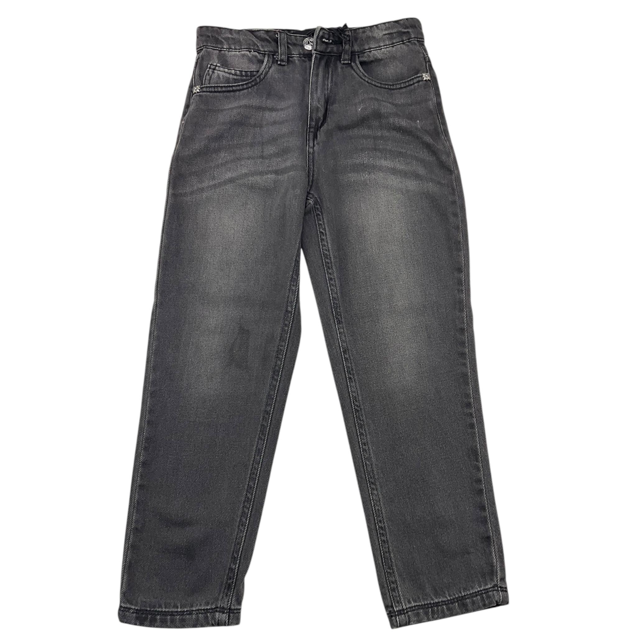 JOHN RICHMOND jeans tinta unita con girovita regolabile Nero per Bambina RGA25067 NERO JOHN RICHMOND 