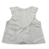 M+E' Camicia Giromanica Tinta Unita per Bambina UE0895 BIANCO M+E' 