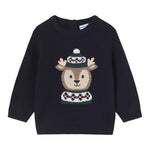 MAYORAL maglia tinta unita girocollo con stampa Blu per Neonato 231074 BLU MAYORAL 