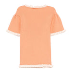 Etro T-Shirt Girocollo Tinta Unita per Bambina GW9A11 ARANCIONE ETRO 