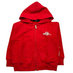 REPLAY felpa con zip e cappuccio tinta unita con logo Rosso per Bambino SB2723 ROSSO REPLAY 