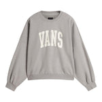 VANS felpa chiusa girocollo tinta unita con maniche a sbuffo Grigio per Bambina VN000J6B02F GRIGIO VANS 