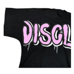 Disclaimer T-Shirt Girocollo tinta unita con Stampa Nero per Bambina 23IDK53962 NERO DISCLAIMER 