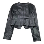 Patrizia Pepe Giubbino In Ecopelle Tinta Unita con Zip per Bambina 7O0014 NERO PATRIZIA PEPE 