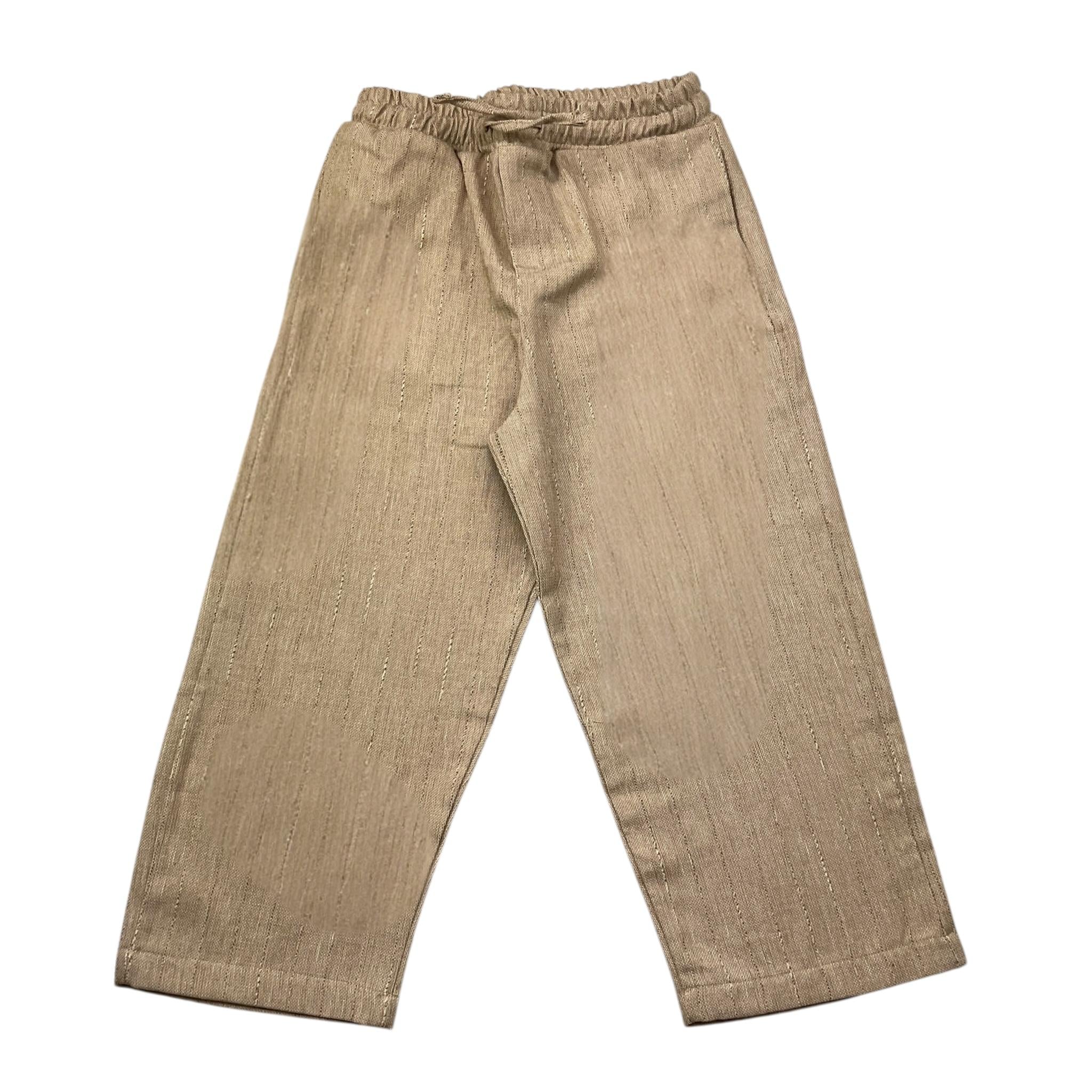 M+E' Pantalone Tinta Unita con Elastico In Vita per Bambino UEM0502 SABBIA M+E' 