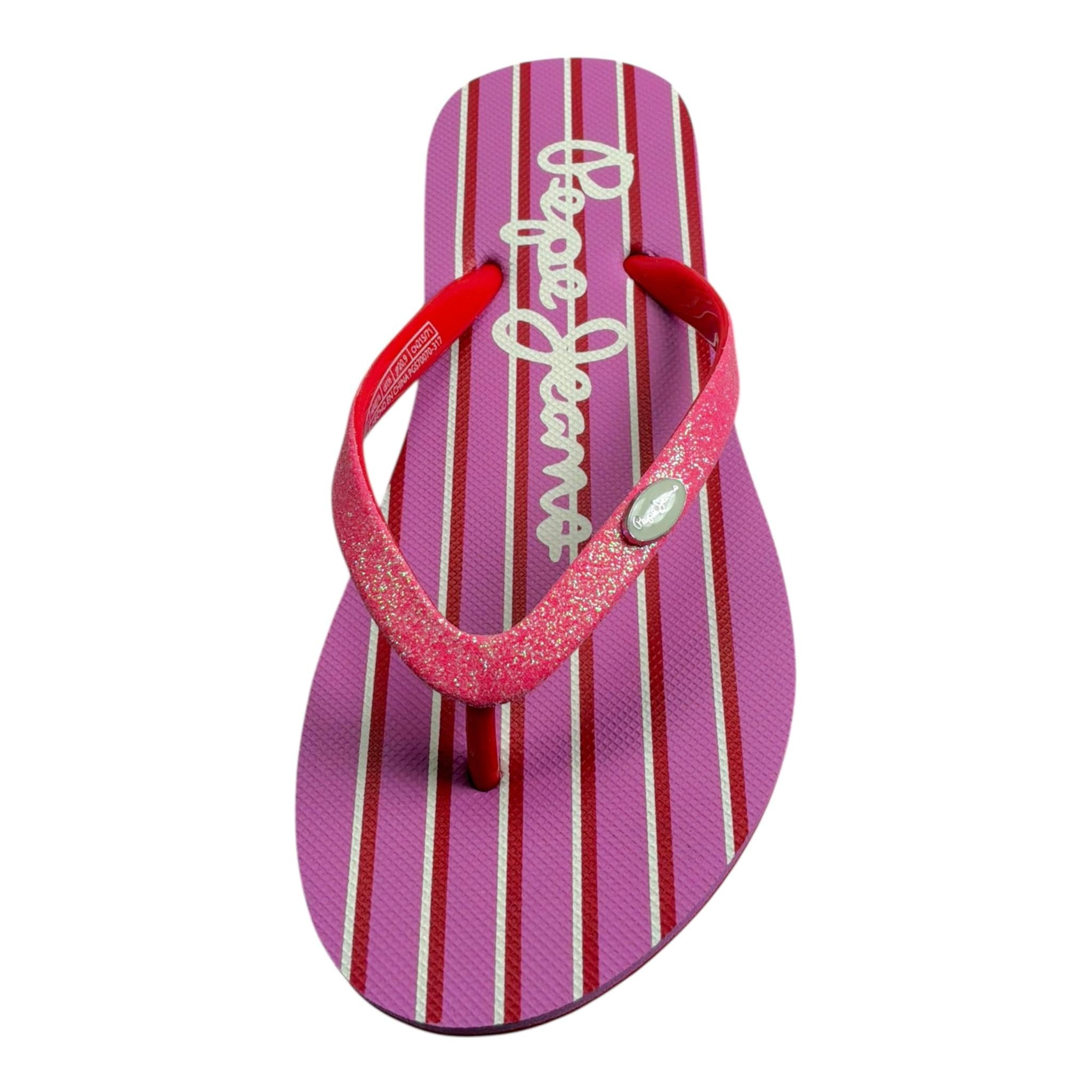 Pepe Feamo Infradito Tinta Unita con Stampa per Bambina PGS70070 ROSA PEPE FEAMO 