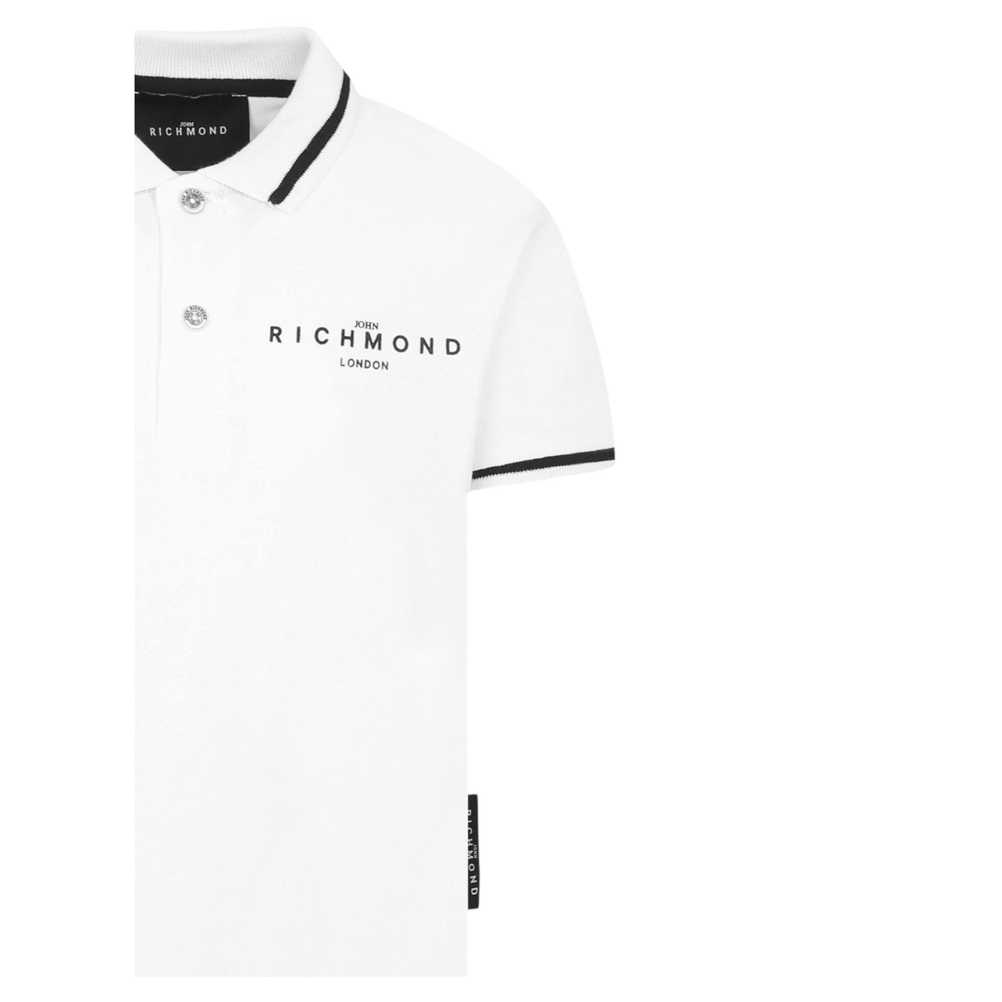 John Richmond Polo Mezza Manica Tinta Unita per Bambino RBP25010POXX BIANCO JOHN RICHMOND 