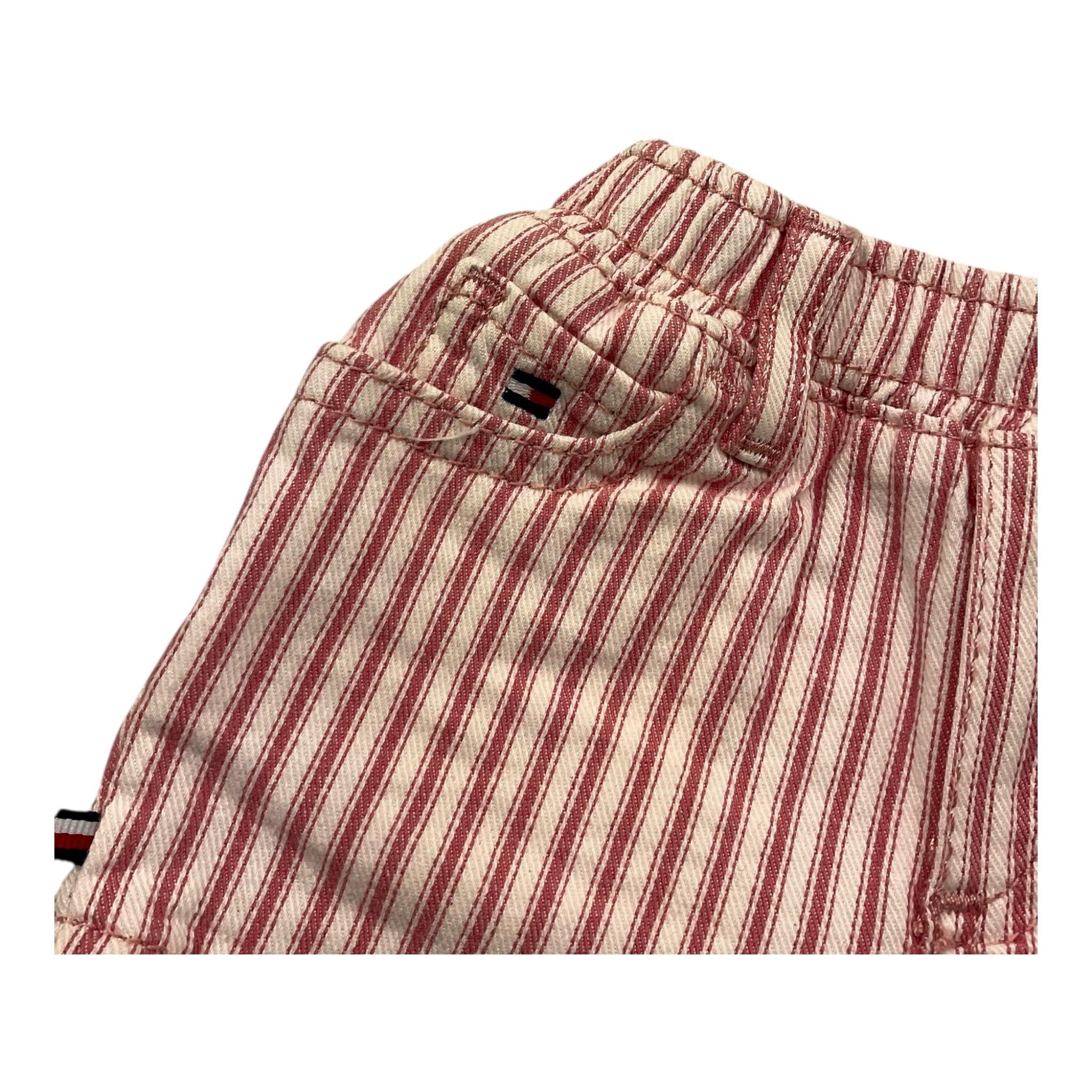 Tommy Hilfiger Short Fantasia A Righe con Elastico In Vita per Neonata KN0KN01619 BIANCO/ROSA TOMMY HILFIGER 