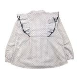 MIRANDA camicia manica lunga tinta unita microfantasia Bianco per Bambina 360250 BIANCO MIRANDA 