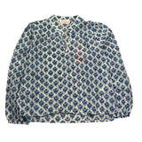 Saint Barth Camicia Manica Lunga Tinta Unita Fantasia Floreale per Bambina HRP002 BIANCO SAINT BARTH 