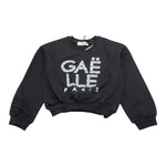 GAELLE felpa chiusa girocollo tinta unita cn stampa logo Nero per Bambina 2741F00318XX NERO GAELLE 