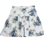 Monnalisa Gonna Tinta Unita Fantasia Floreale per Bambina 111708 BIANCO MONNALISA 