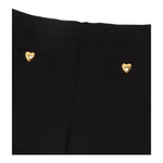 MOSCHINO short tinta unita con bottoni in contrasto Nero per Bambina HDQ01I NERO MOSCHINO 