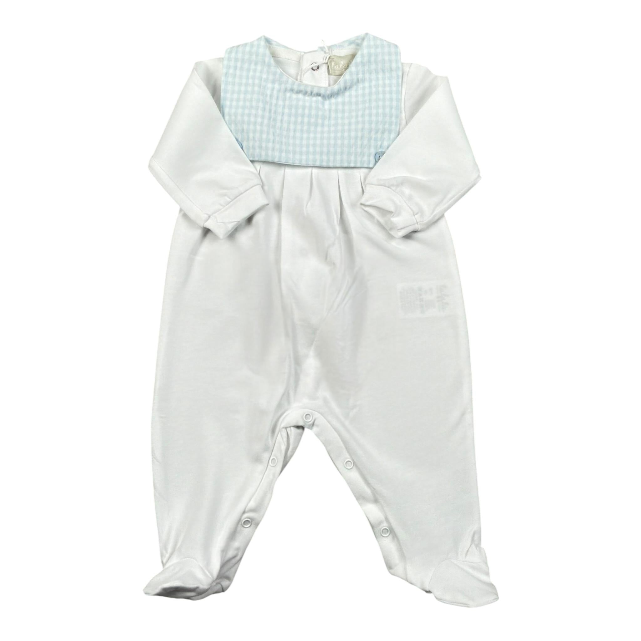 Lalalu' Tutina Tinta Unita con Stampa per Neonato TJL1M BIANCO LALALU' 