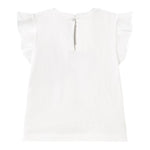 Mayoral T-Shirt Girocollo Tinta Unita con Stampa per Neonata 1042 BIANCO/AZZURRO MAYORAL 