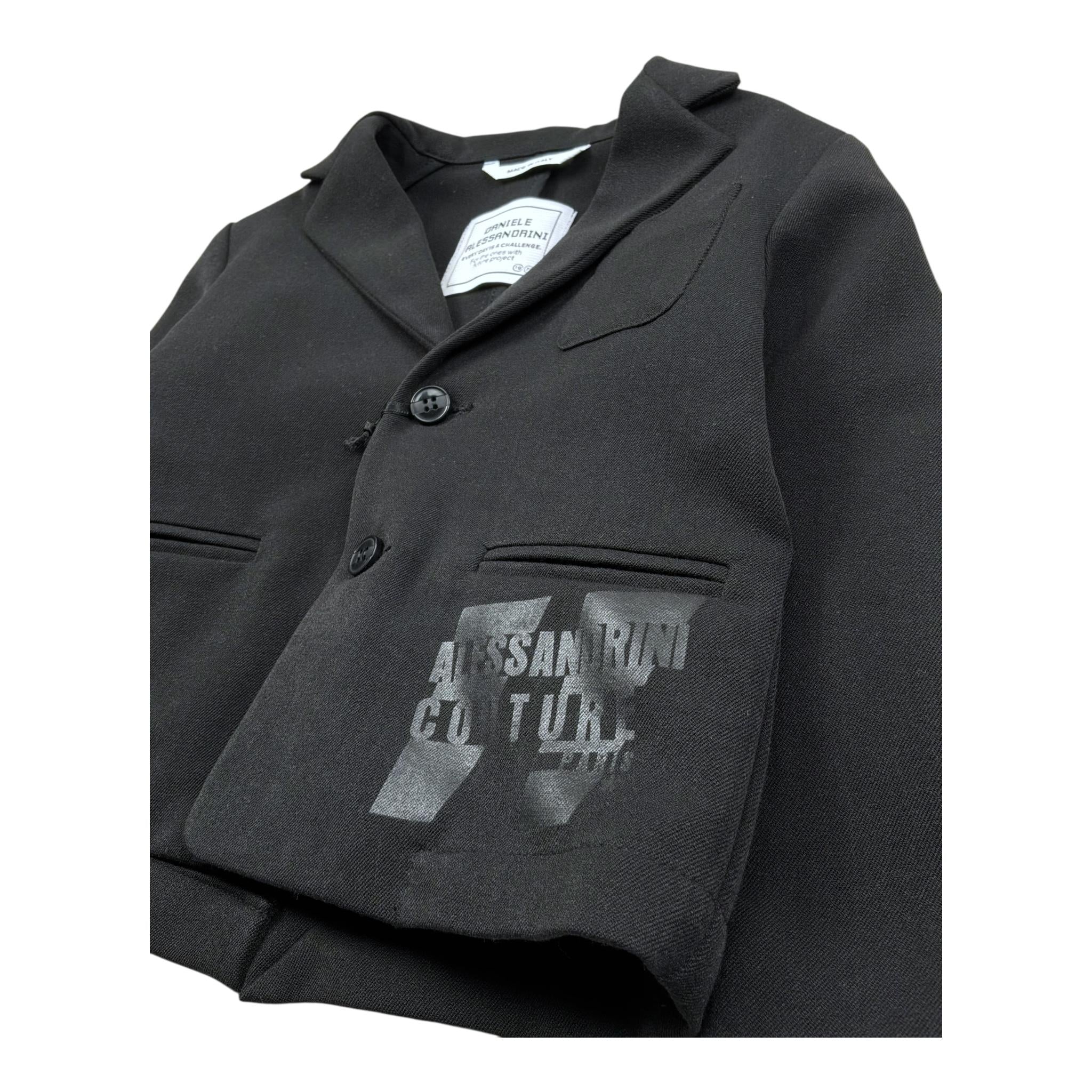 Daniele Alessandrini Giacca Tinta Unita con Logo per Neonato 1291J0833 NERO DANIELE ALESSANDRINI 