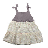 Wedoble Abito Giromanica Bicolore per Bambina V2505404X PANNA WEDOBLE 