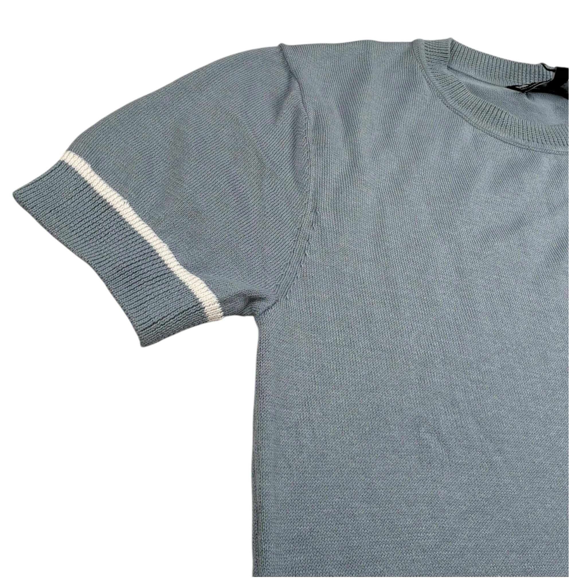 Antony Morato T-Shirt In Maglia Tinta Unita per Bambino MKSW01292X AZZURRO ANTONY MORATO 