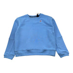 K-Way Felpa Girocollo Tinta Unita con Stampa per Bambino K2134CW AZZURRO K-WAY 