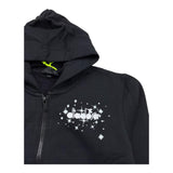 DIADORA felpa con zip e cappuccio tinta unita con logo Nero per Bambina F4DIBGZH098 NERO DIADORA 